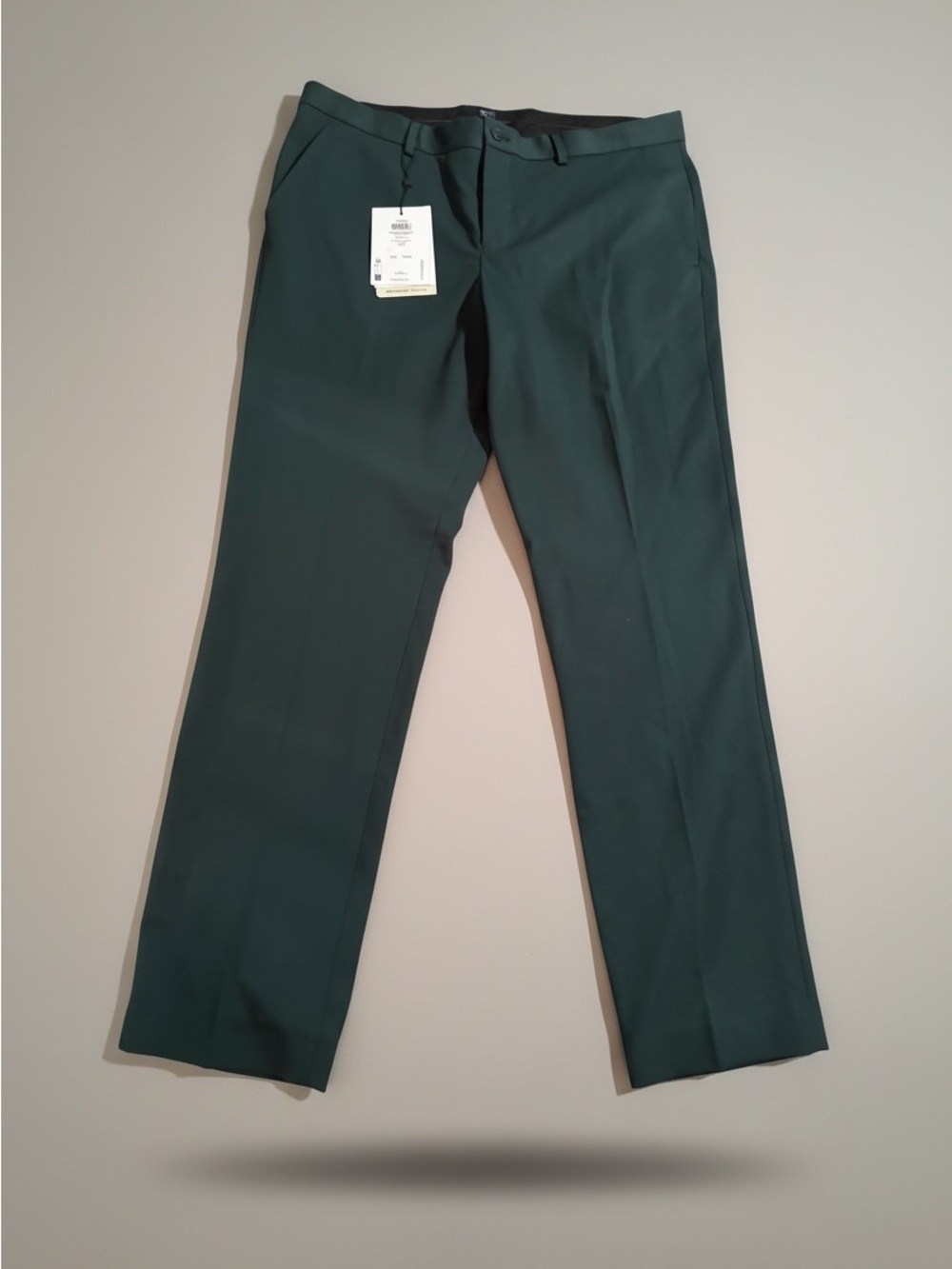 Men's Forest Green Dress Trousers - Classic Tailored Fit
